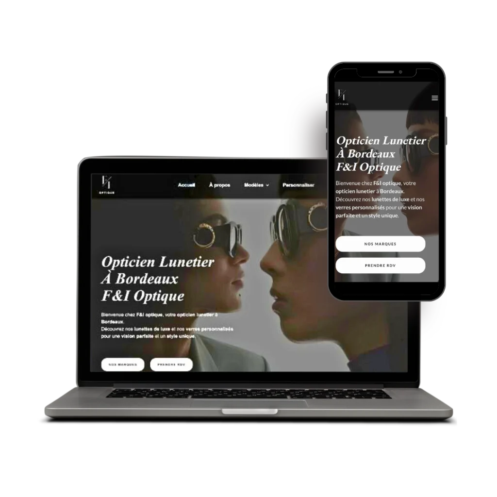 Site Web F&I Optique Bordeaux