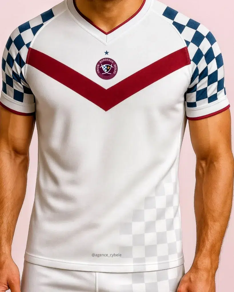 Concept n°2 : Maillot de rugby de l’UBB conçu par Agence Cybèle.